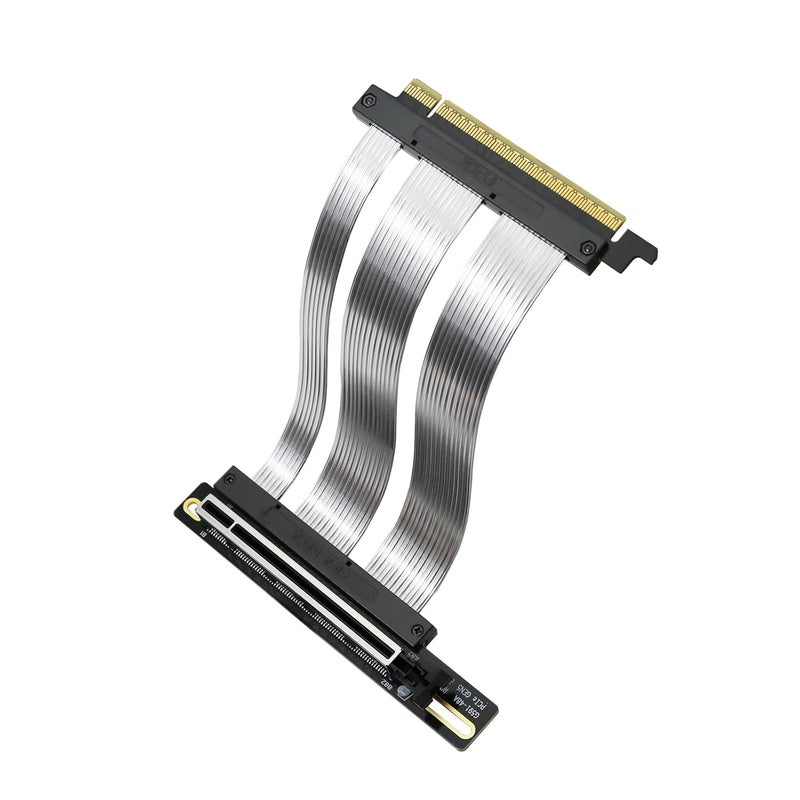 GIGA-MEGA PCIe 5.0 X16 Riser Cable GPU Extension Cable GEN5 Vertical Mount for Next RTX5090, GEN5 SSD Riser Card (25cm) - Image 1